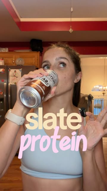 It’s real talk when the angry hands come out 😅🤌🏼 I LOVE my @slatemilk protein shake! Sooo convenient, delish, and...