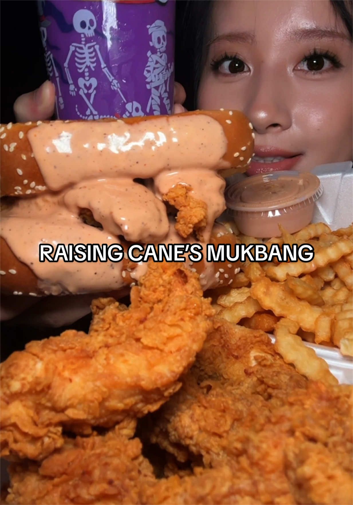 what are y’all dressing up as for Halloween? @Raising Cane's #raisingcanes #canes #friedchicken #crunchy #mukbang