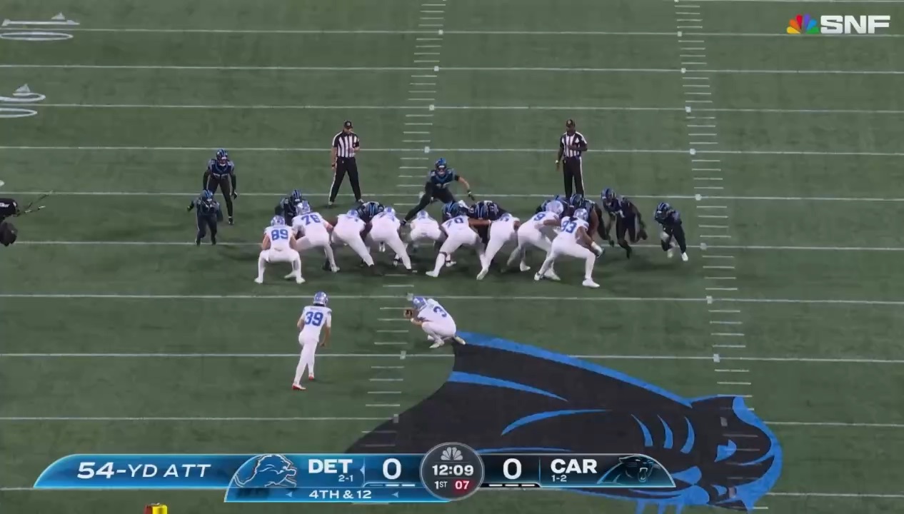 Detroit Lions vs Carolina Panthers