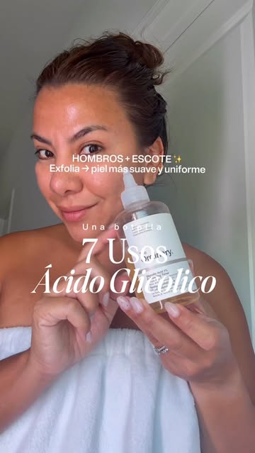 ¿Tu ácido glicólico solo vive en tu rutina facial? 👀✨ Esta botella puede tener muchos más usos de los que imaginas:...
