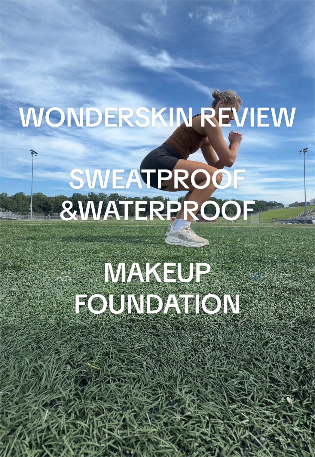 #creatorsearchinsights Sweat? My makeup foundation hasn’t seen her @Wonderskin #sweatproofmakeup #waterproofmakeup #m...