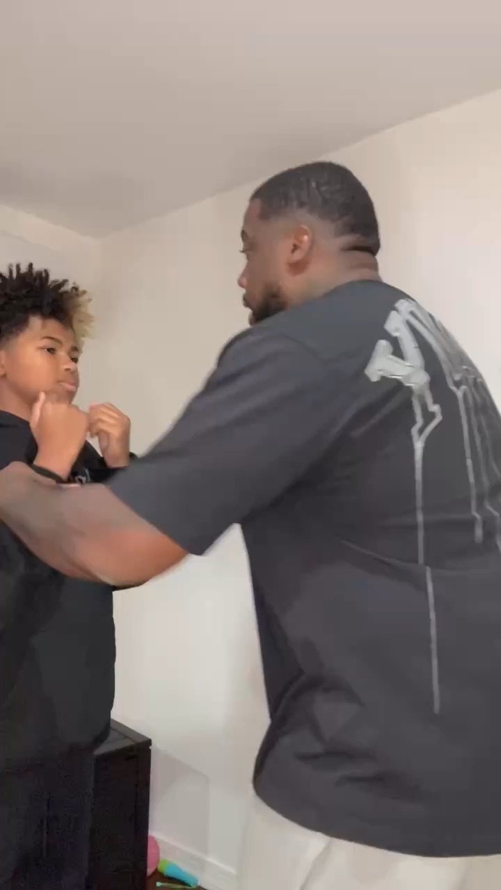 Teaching my son how to fight gone wrong