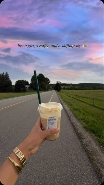 Coffee in hand. Sky on fire. ☕️🌄. #sunset #pinterest #viral #reels #instagramfeed