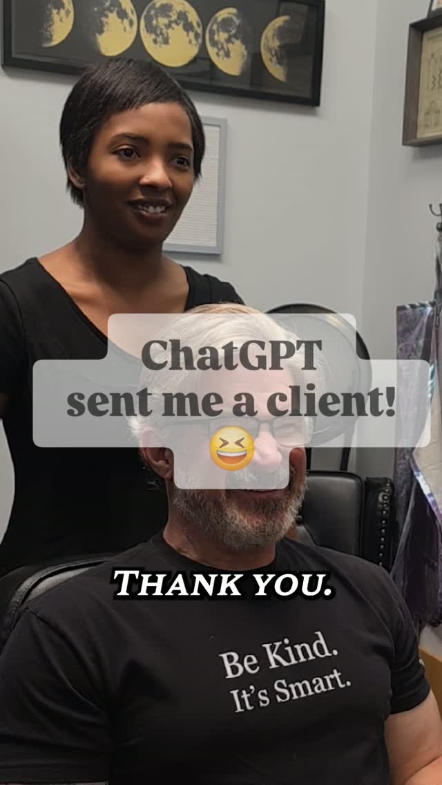All I have to say about this is thank you Universe! What a wild way to get clients! . . #chatgpt5 #newclient #menshai...