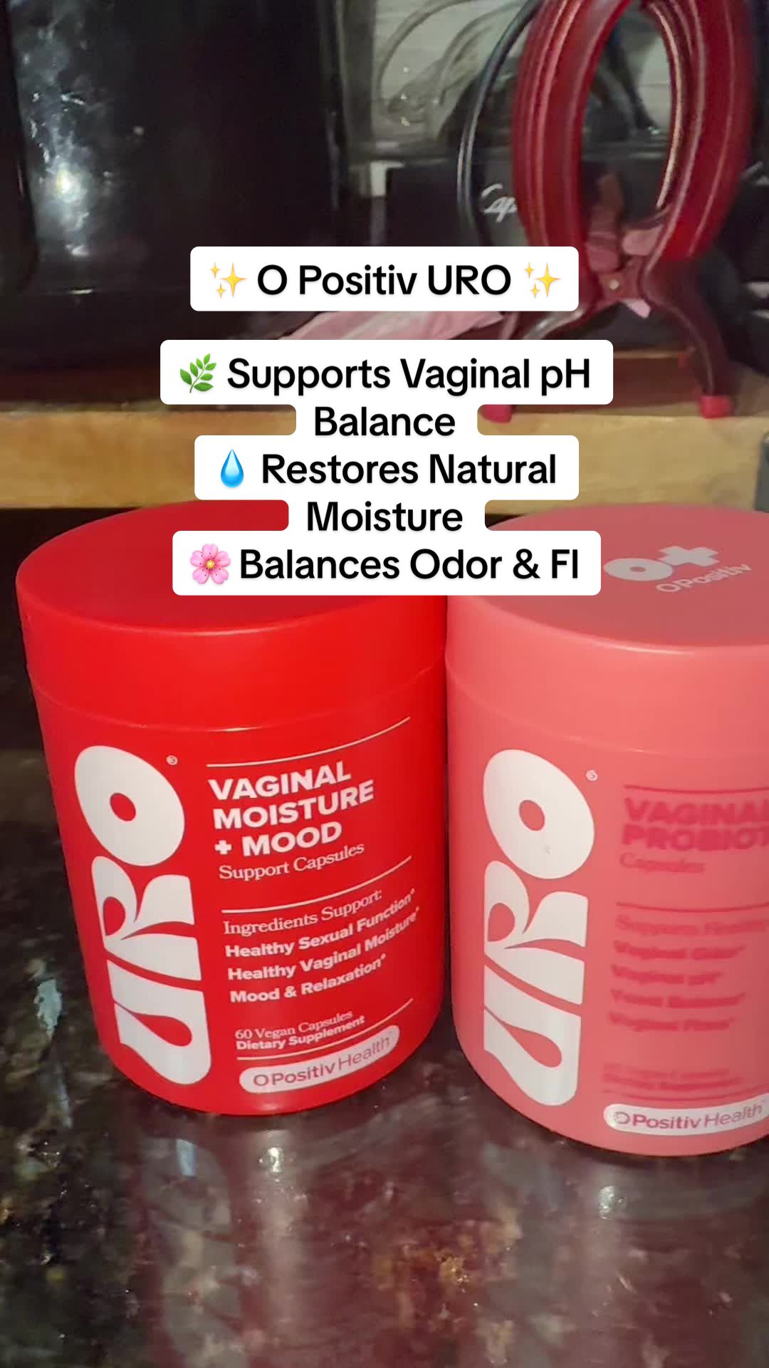 Take control of your intimate health with O Positiv URO Vaginal Moisture + Mood 🌸. Formulated with probiotics, ashwa...