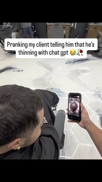 Pranking my client saying that he’s thinning with chat gpt 🥀😭 For more content like this. Click that follow button...