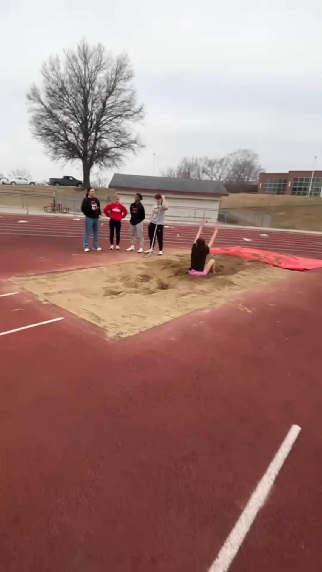 I am the blue print. #track #longjump #taradavis #viral #fyp