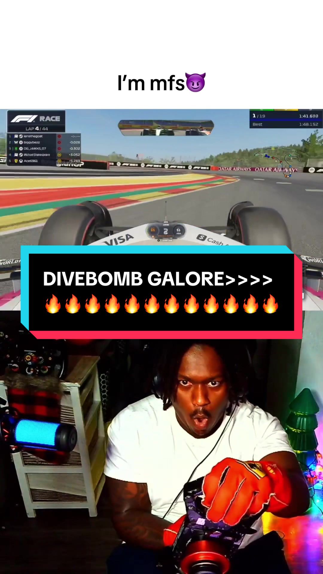 Daniel Ricciardo type overtakes>>> #f1 #simracing #danielricciardo3 #f1tiktok #f125