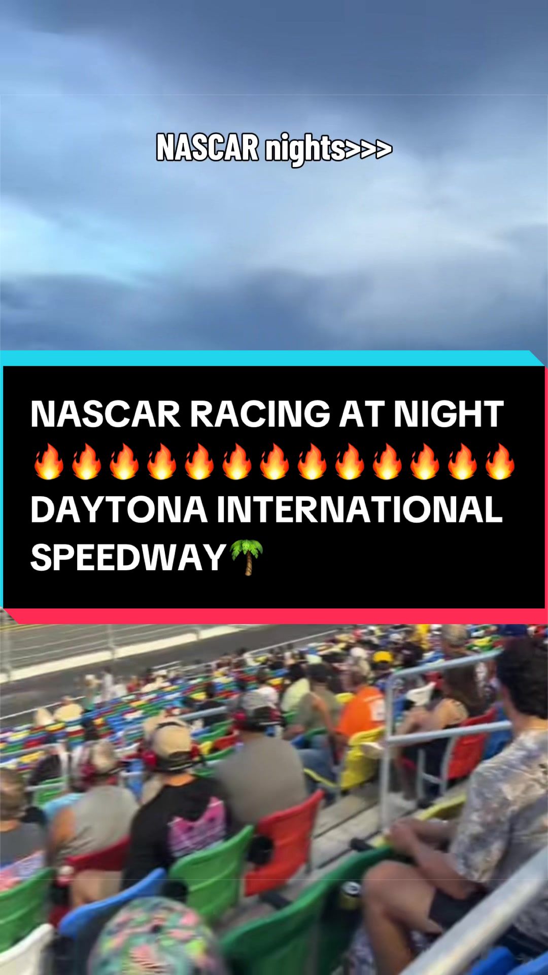 Nothing like screaming V8s on a crisp Saturday night😍🌴 #nascar #nascarcupseries #daytonainternationalspeedway