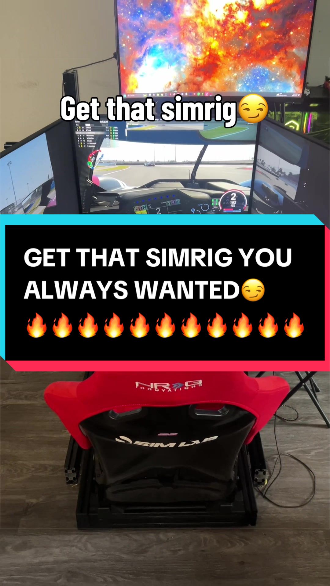 Simracing>>>anything else #simracing #lemansultimate #simrig #hypercars #triplemonitorsetup