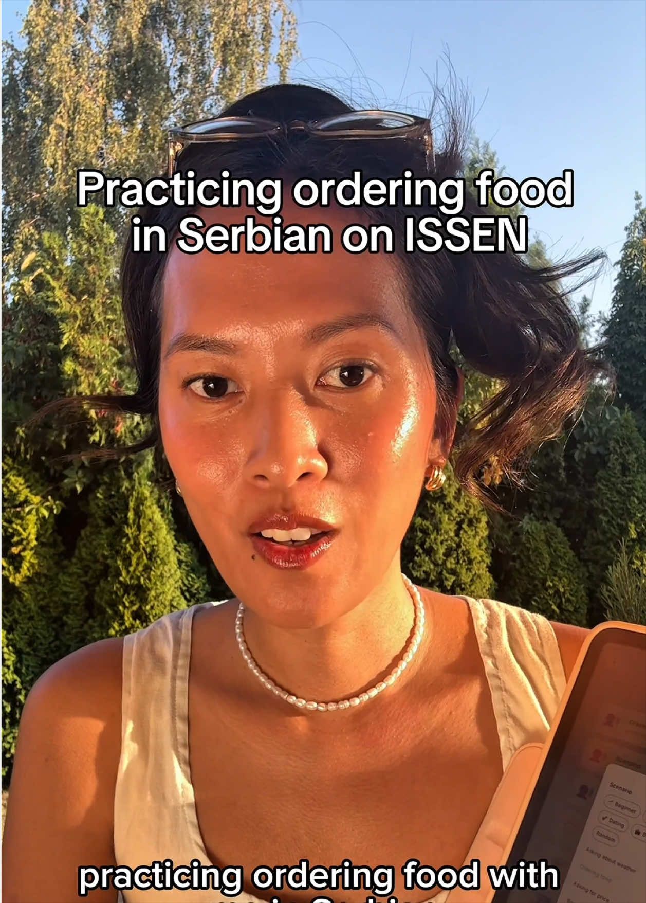 Day 2 practice ordering food in Serbian! I guess the AI is 100% Serbian & teach me burek sa sirom instead! Im sorry t...
