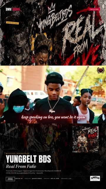 WATCH DESK | DC @yxngbelt45 — REAL FROM FAKE YungBeltBDS keeps it all the way real in the official "Real From Fake" v...
