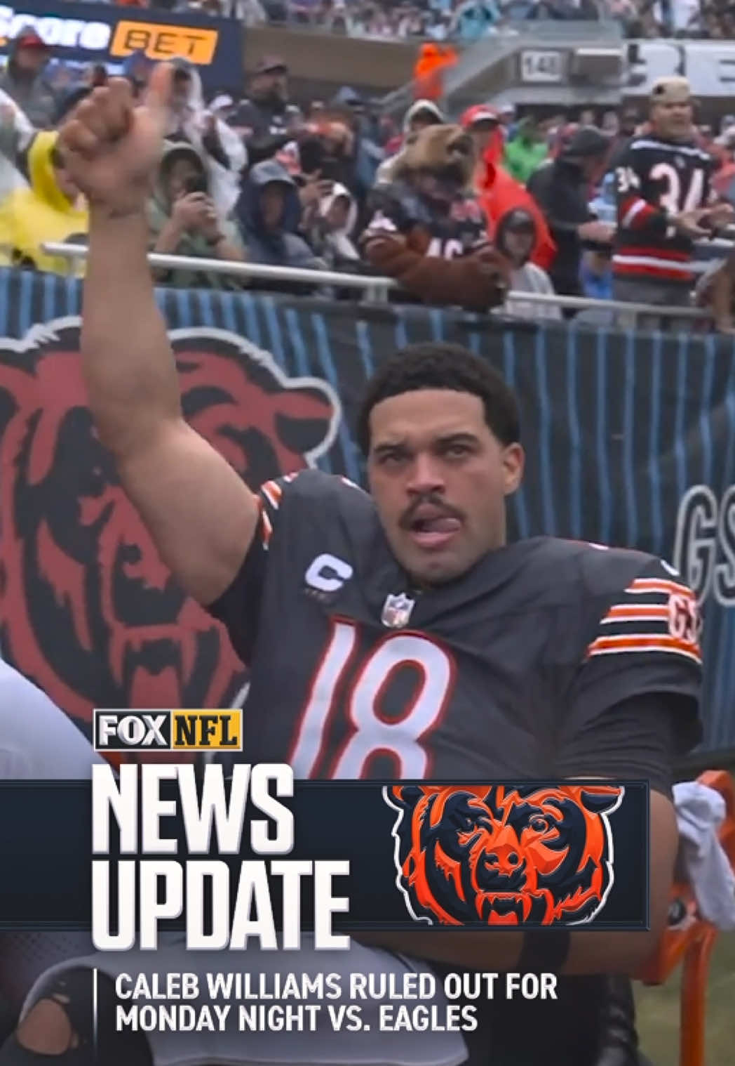 The Bears will be without Caleb Williams this week #bears #chicago #nfl #nflfootball