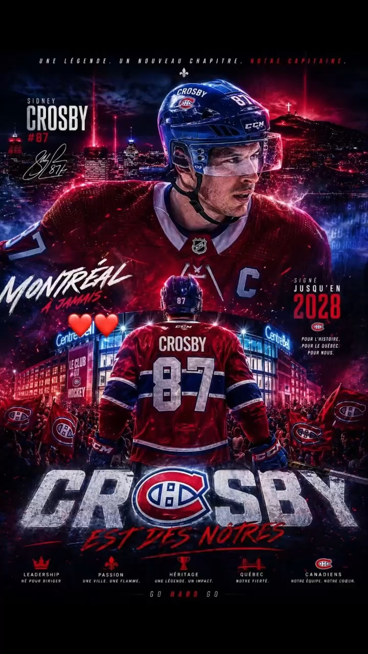 Crosby sign with Mtl