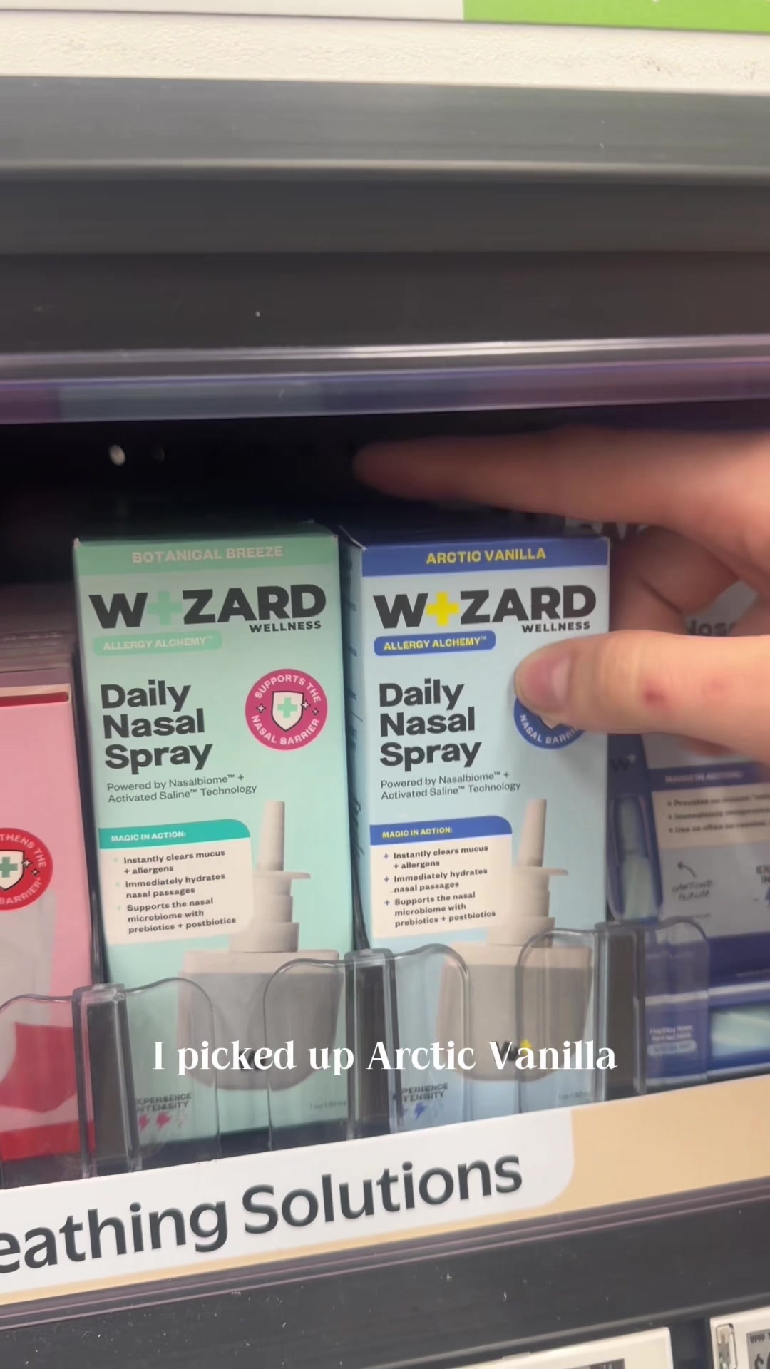 The last thing I thought I’d be showing you guys is me putting in nasal spray but @WizardWellness is worth sharing 🤧...