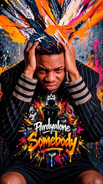 Pardyalone “Somebody” 🖤🔥 Crowded streets. Loud thoughts. Blurred identity. An RdEG AI visual concept inspired by Pa...
