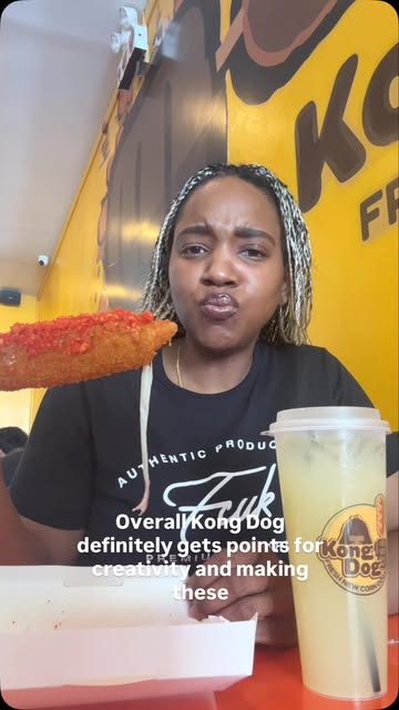 🌭🔥 Kong Dawg, you did your thing! 😂 I tried the Flamin’ Hot Kong Dawg 🔥🧀 and grabbed a Fruity Pebble Kong Dawg �...