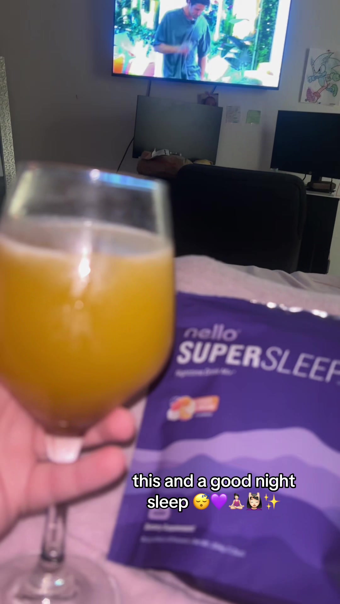 love island and my nello supersleep drink ✨ #fyp #nellosupersleep #loveisland