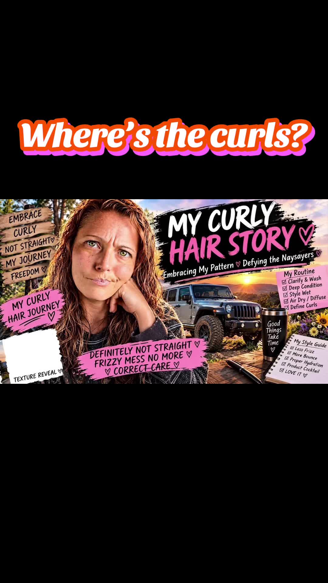 Someone told me I don’t have curly hair, so I figured I’d let my hair do the talking! 😂 My hair definitely has a min...