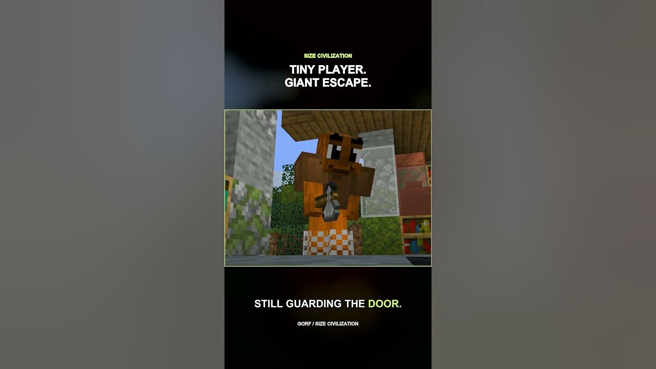 He Outsmarted Two Giants While Tiny 😳 #Minecraft #Shorts Tiny player. Giant escape. They never saw it coming. Origin...