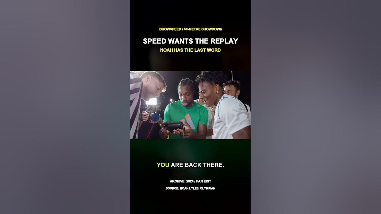 Speed Raced an Olympic Champion for $100,000 #Shorts Speed vs Noah Lyles: $100,000 on the line, a 50-metre race, and...