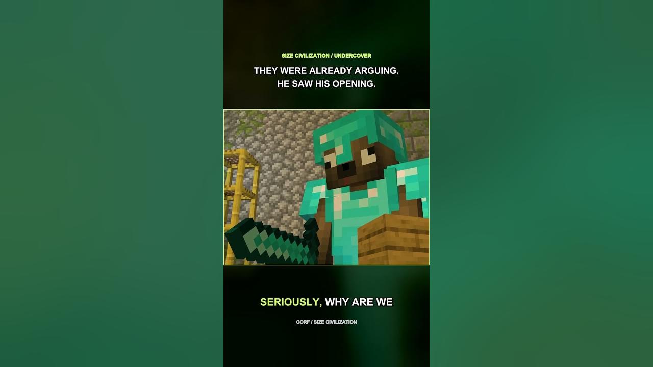 He Bluffed His Way Onto the Enemy Team #Minecraft #Shorts Sent into a maze alone, he had to convince three enemies he...