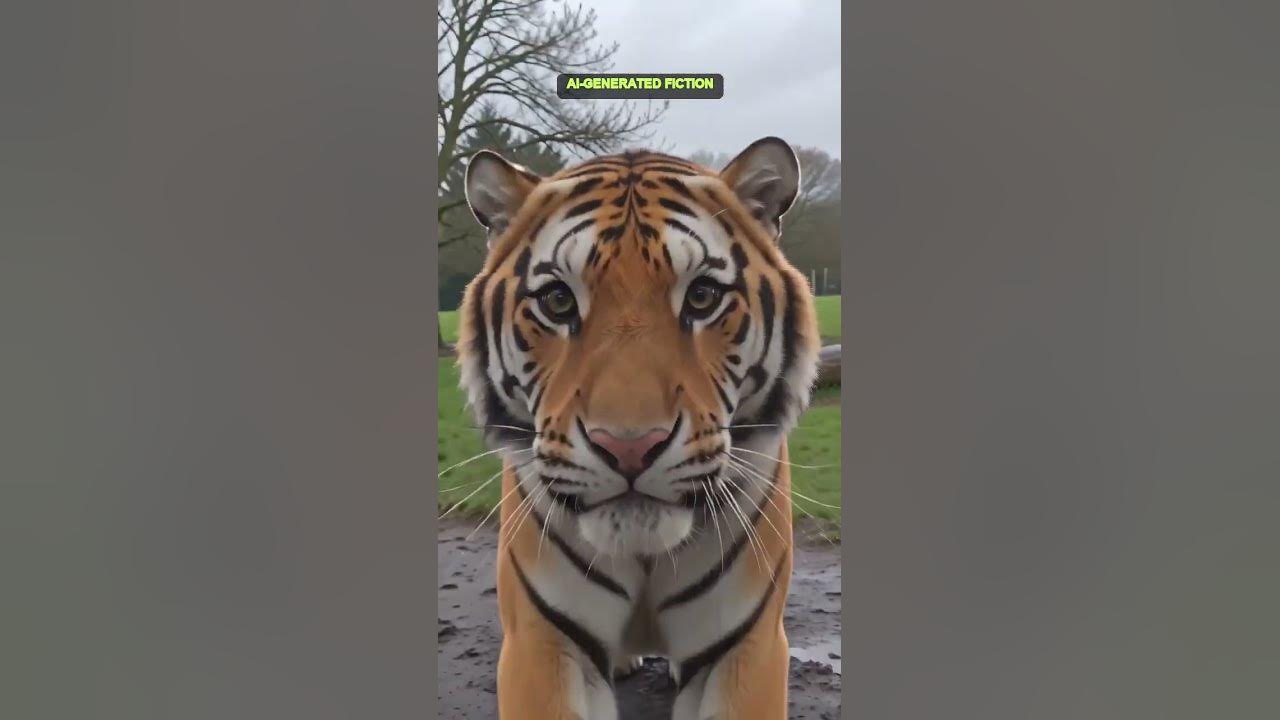 You Would Have Flinched Too 🐯 (AI) #Shorts Big predator. Bigger plot twist. 🐯 Did you flinch? AI-generated fictiona...