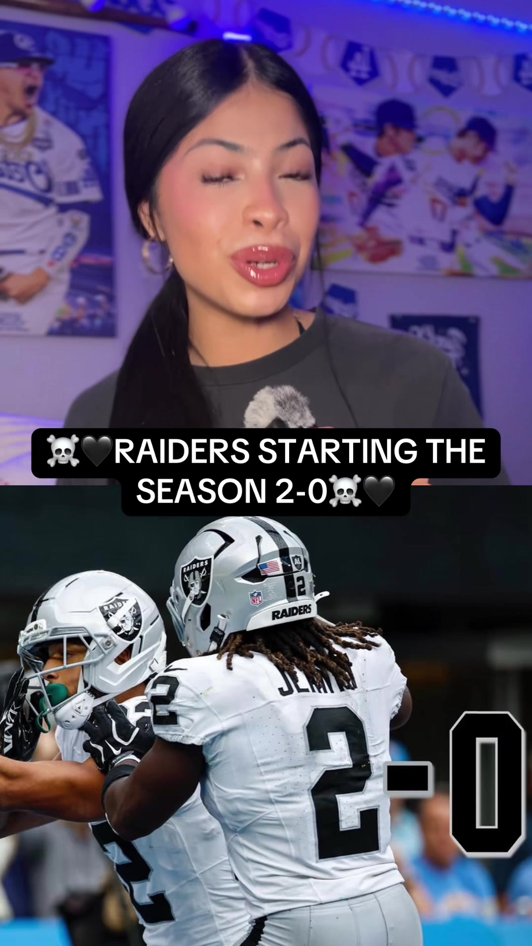 2-0 for the first time in five years☠️ different stadium same raider nation🖤🩶🏈 #football #nfl #raiders #raidernati...