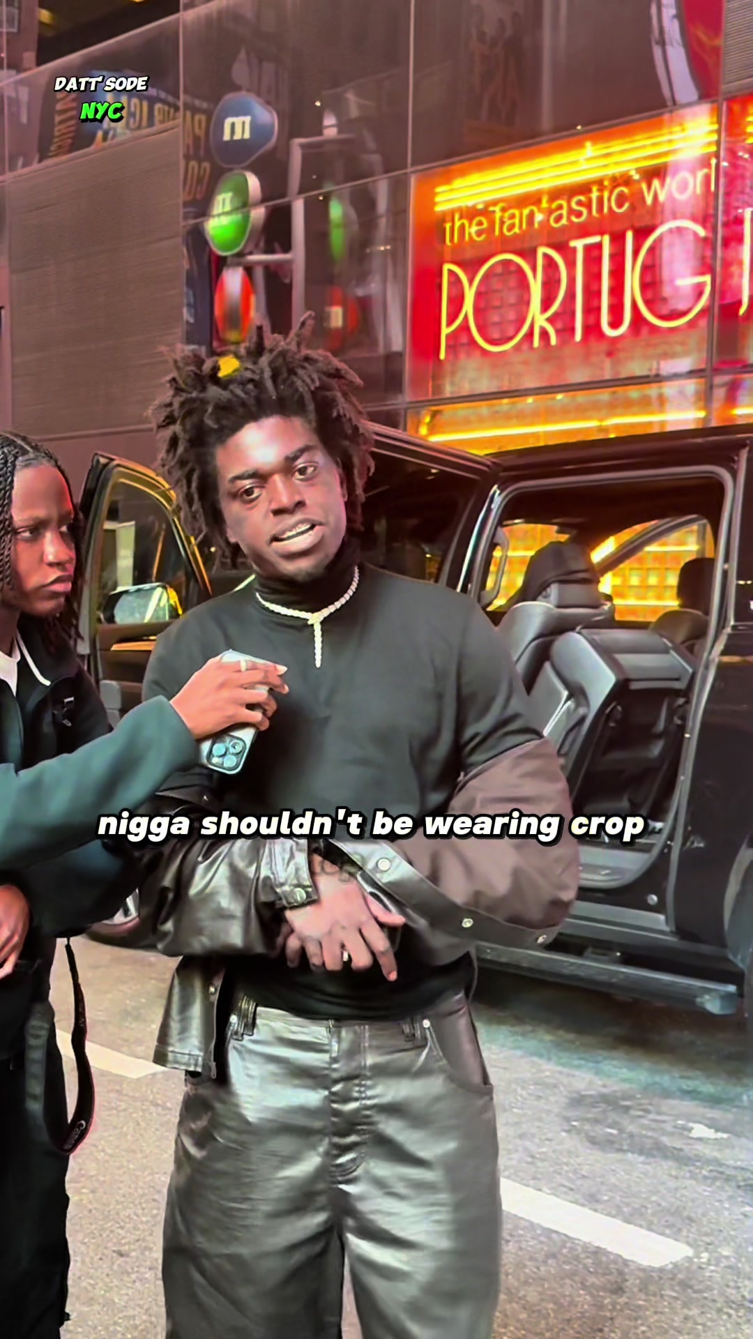 WHAT FASHION TREND GOTTA GO 😳🔥 ❌ #dattsodenyc #nyc #publicinterview #kodakblack