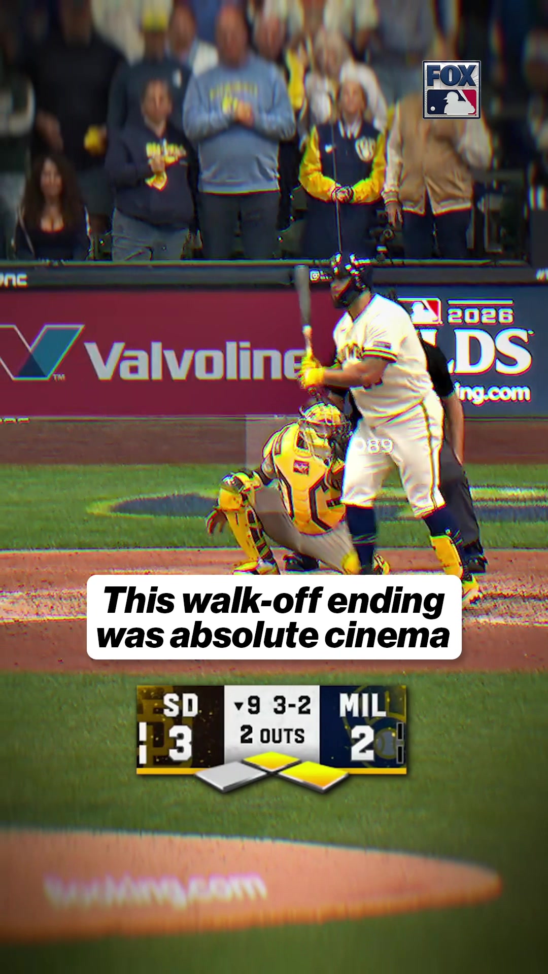 Fitting for a month like October 🎥 #mlb #baseball #walkoff #brewers #milwaukee