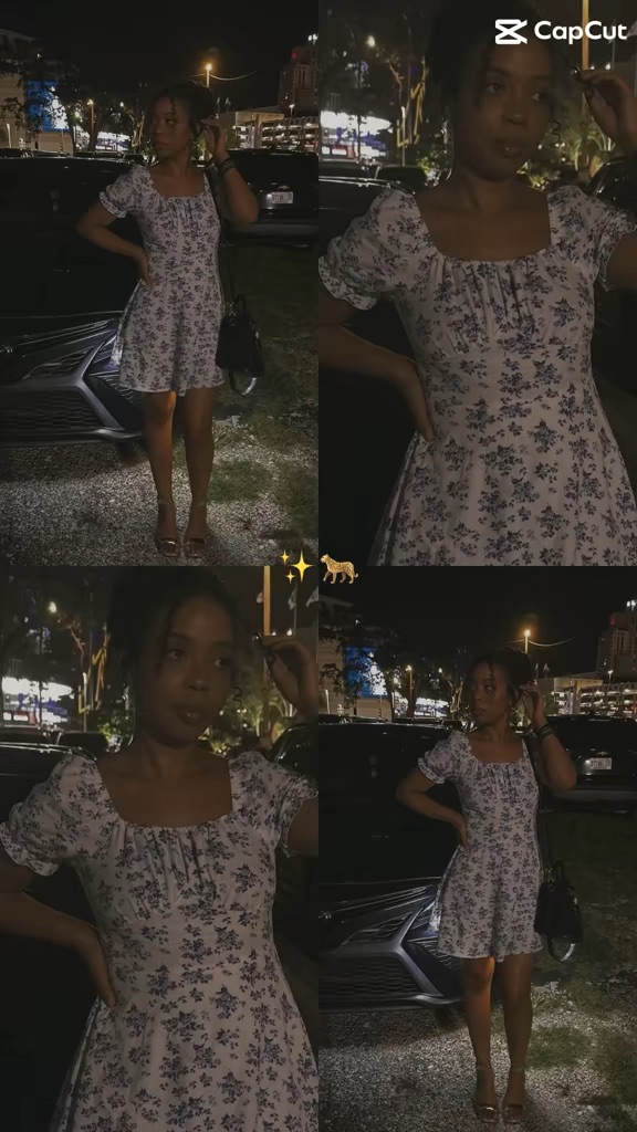 💙🤍 Elegant White & Blue Floral Dress Outfit Inspiration 🌸�
