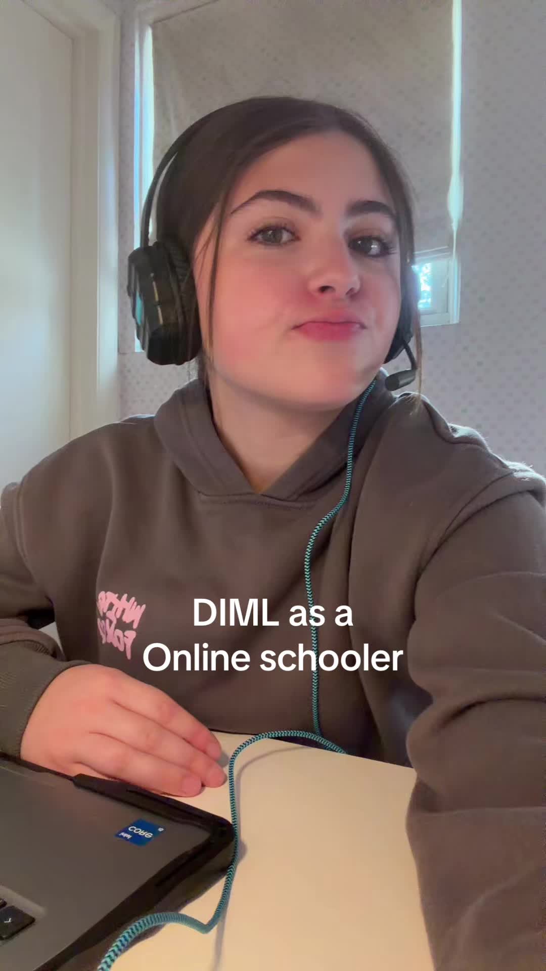Yayayaya first day #onlineschool #school #vlog #diml #viral