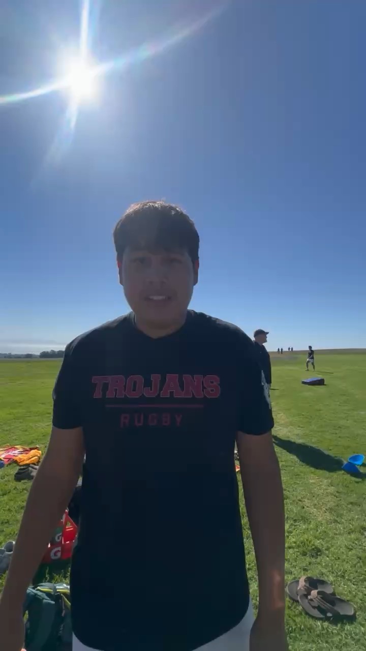 This is me before a rugby game