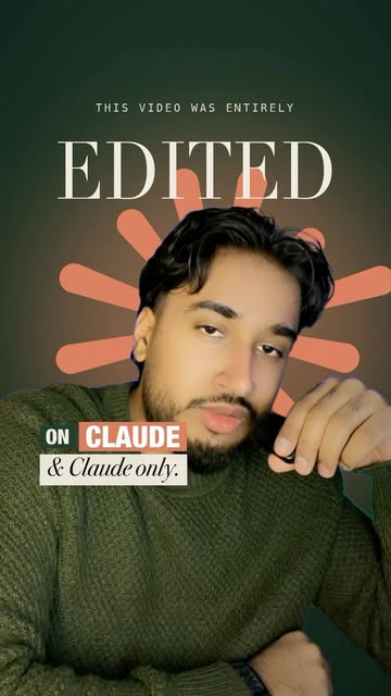 just edited this whole video with Claude. Full breakdown in the video. Comment “claude” and I’ll DM you the commands....