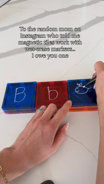 Not sure why I didn’t think of this considering magnetic tiles are just plastic… but I recently saw a mom on Instagra...