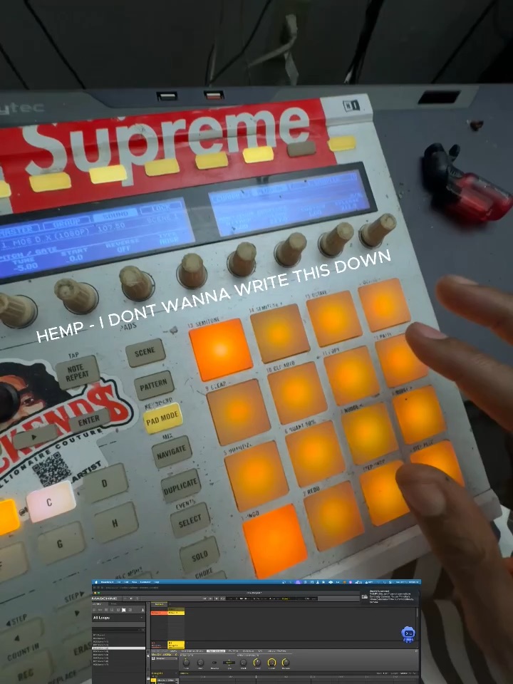 Just making a beat