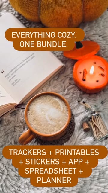 The entire cozy reader line in one download — trackers, printables, stickers, planners. Everything for your most orga...