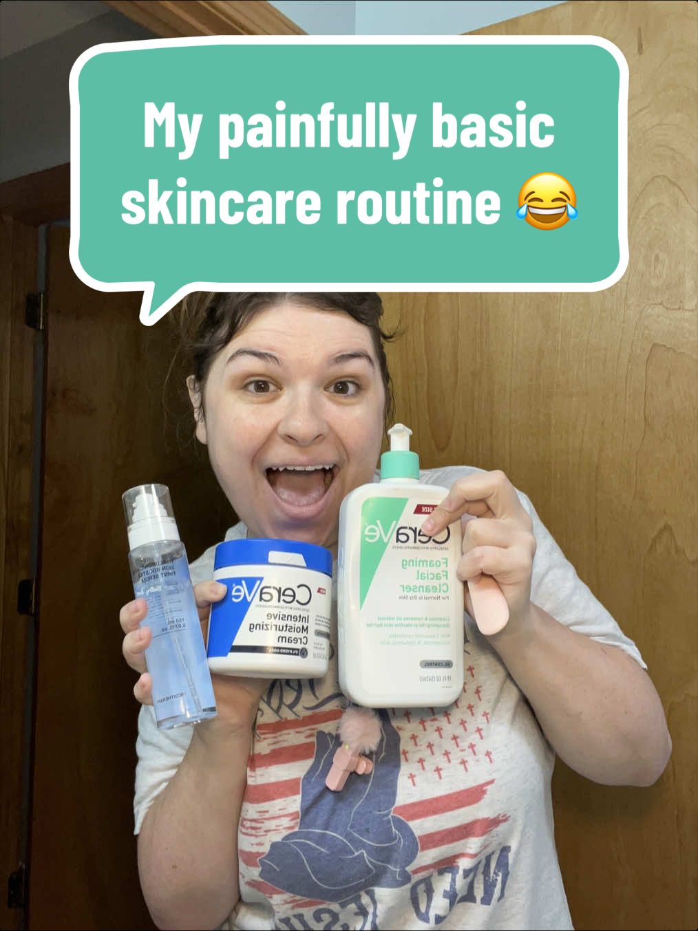 My painfully basic morning skincare routine 😂🤍 Sometimes simple really is better. What’s the ONE skincare product y...