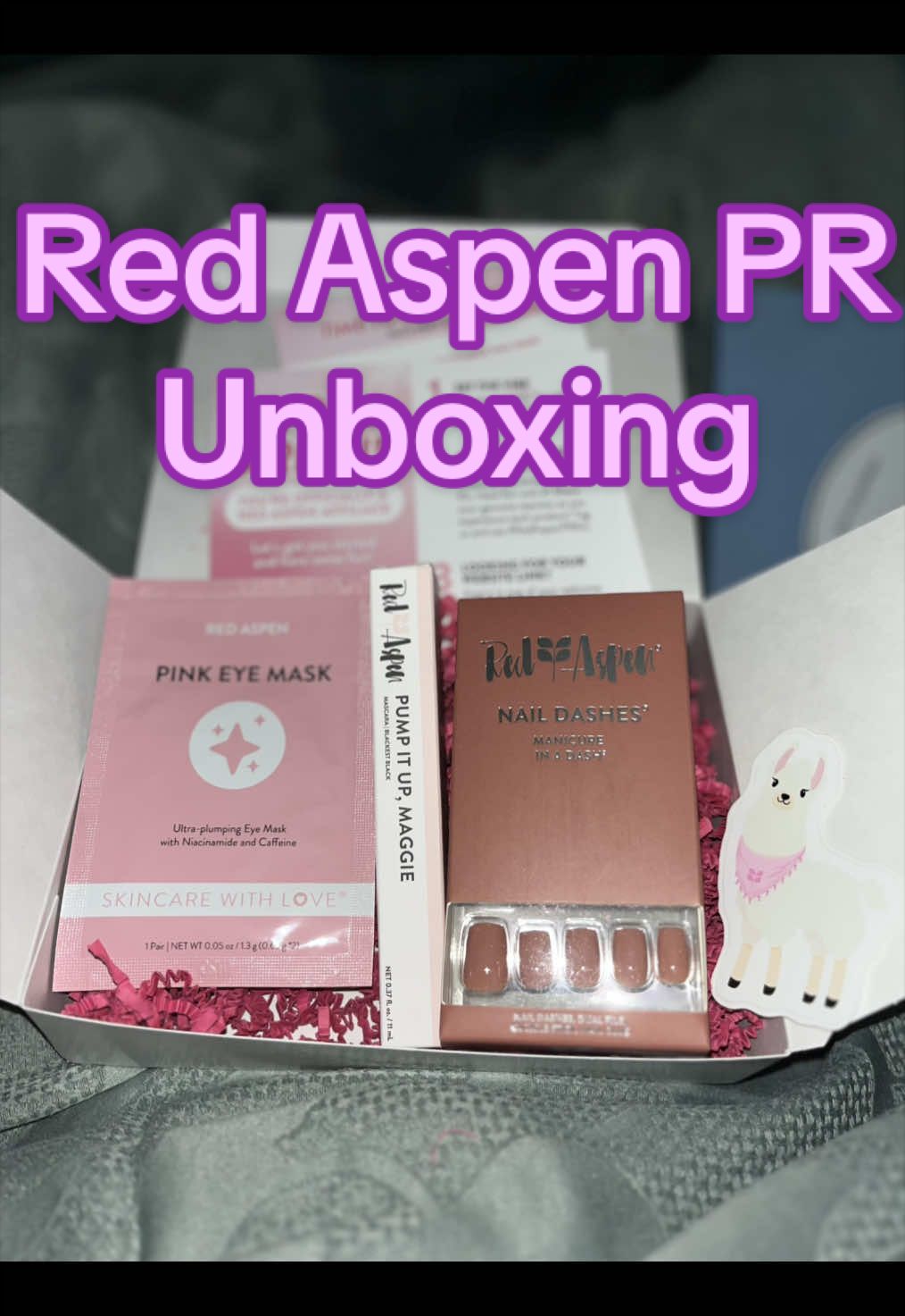 @Red Aspen sent me the ultimate self care bundle and I'm obsessed 🎁💅 press-ons that actually last, mascara for lazy...