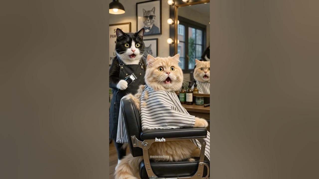 POV: You asked for “just a little trim” 😭✂️🐱 He said, “Don’t worry, Trust me.” 5 minutes later… I’m wearing a hat f...