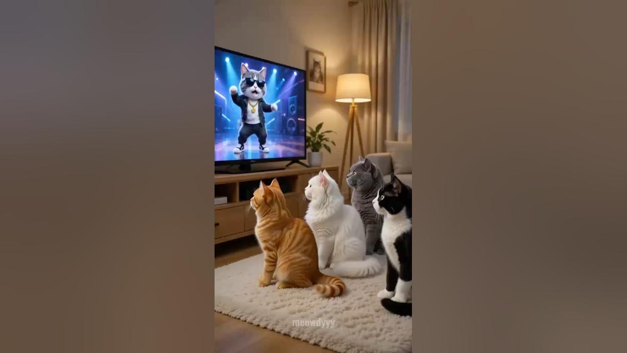 First one tries the dance… then another cat has to prove they can do it better. Before you know it, the whole living...