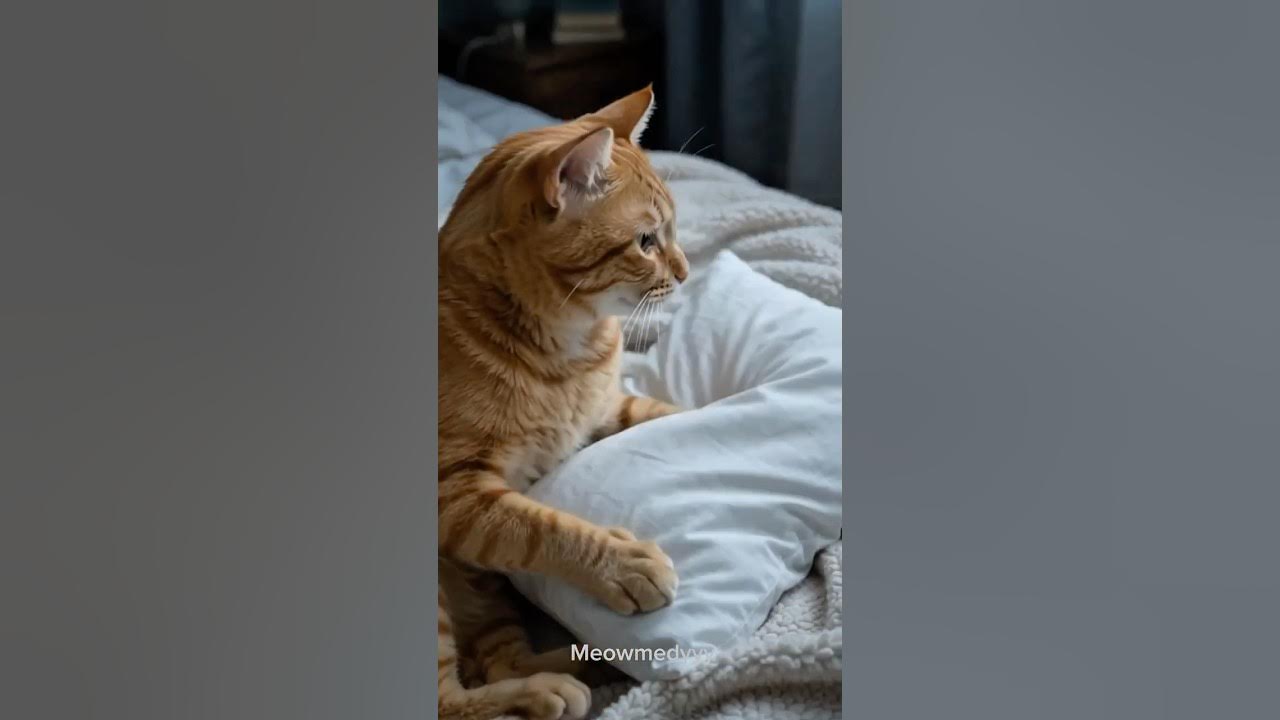 Bro was living his best love story…😂❤️ Reality really said: NOT TODAY. 😂 #funnycats #catlove #orangecat #ai #cuteca...