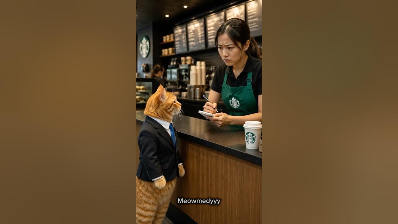 He walked into a coffee shop and ordered like a regular customer… 😭☕🐱 But when the barista reminded him he was a CA...
