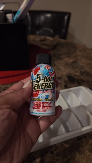 Some mornings just call for a little creativity in my routine I tried making a Firework Freeze by pouring @5hourenerg...