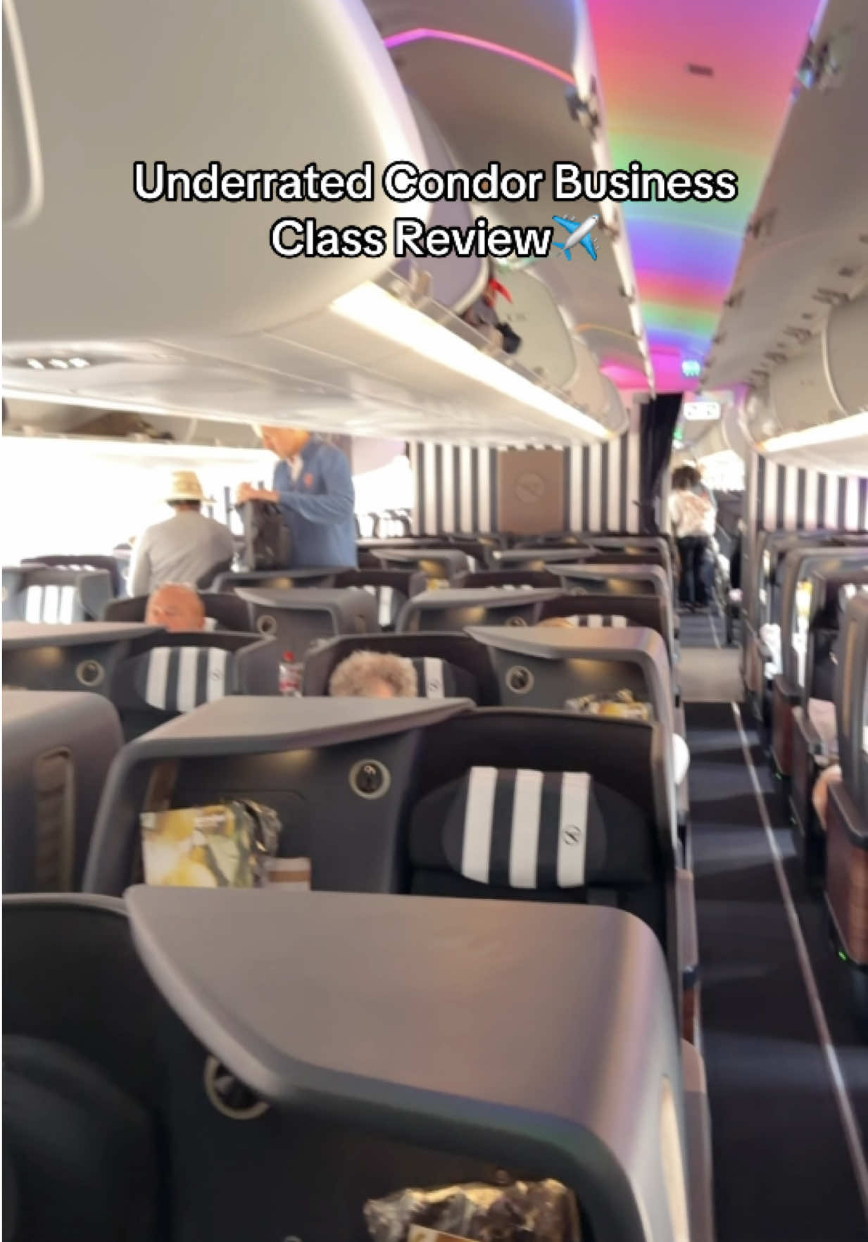 Booked this for 19k miles in economy and then upgraded to business for $600. @Condor Airlines #businessclasspoints #b...