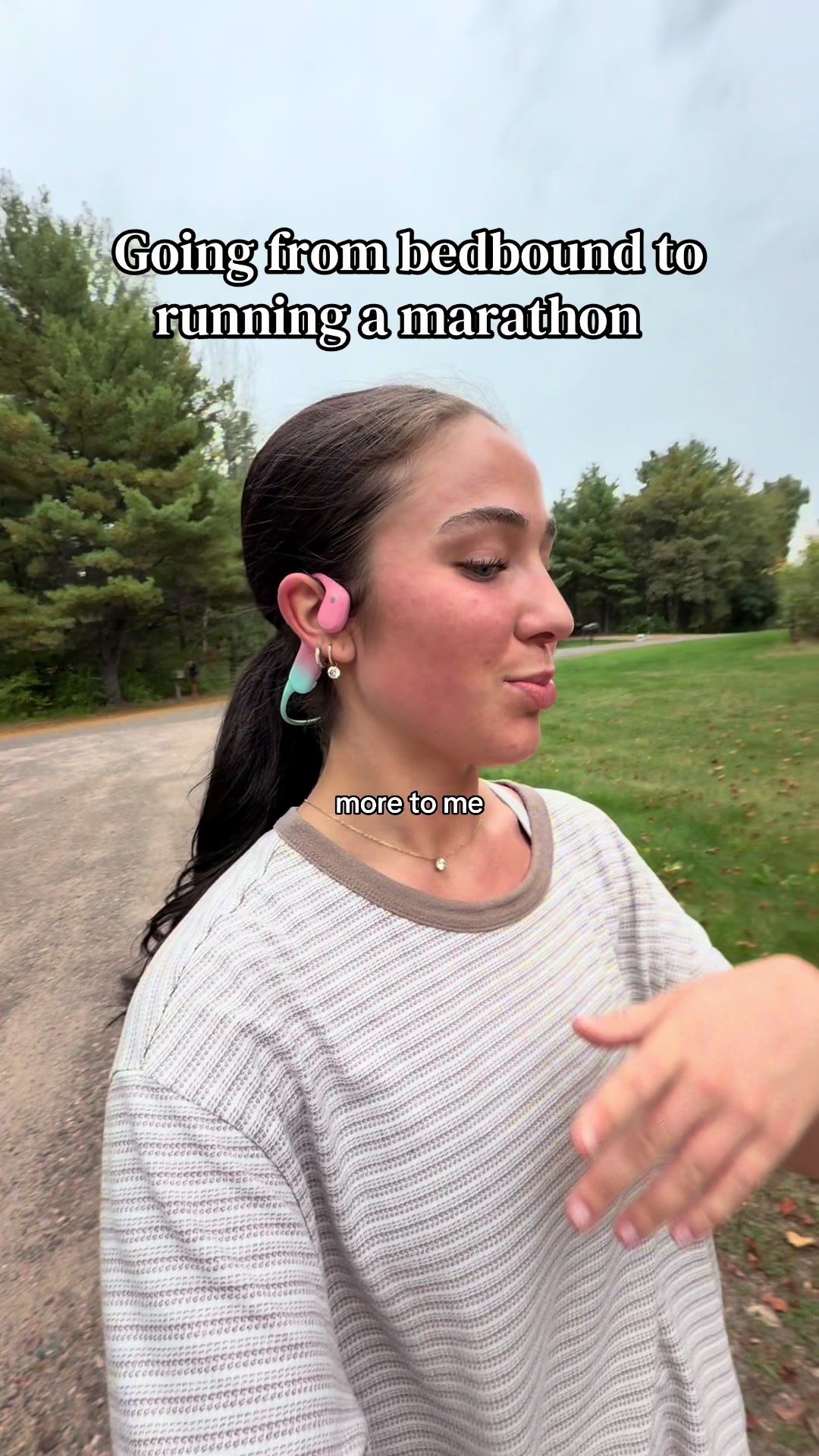 These headphones have been my FAV for any and all runs 🫶🏼🫶🏼 #langsdomheadphones #running #potssyndrome #posturalo...