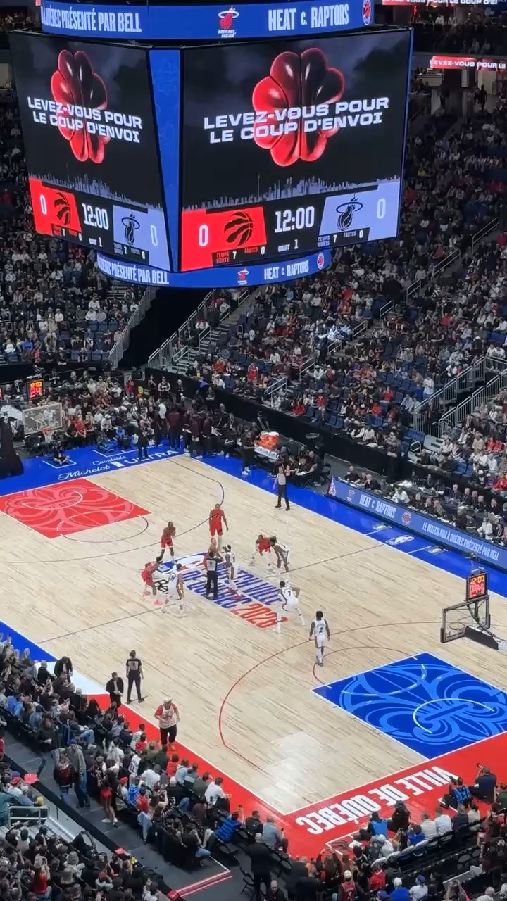First NBA game in Quebec City