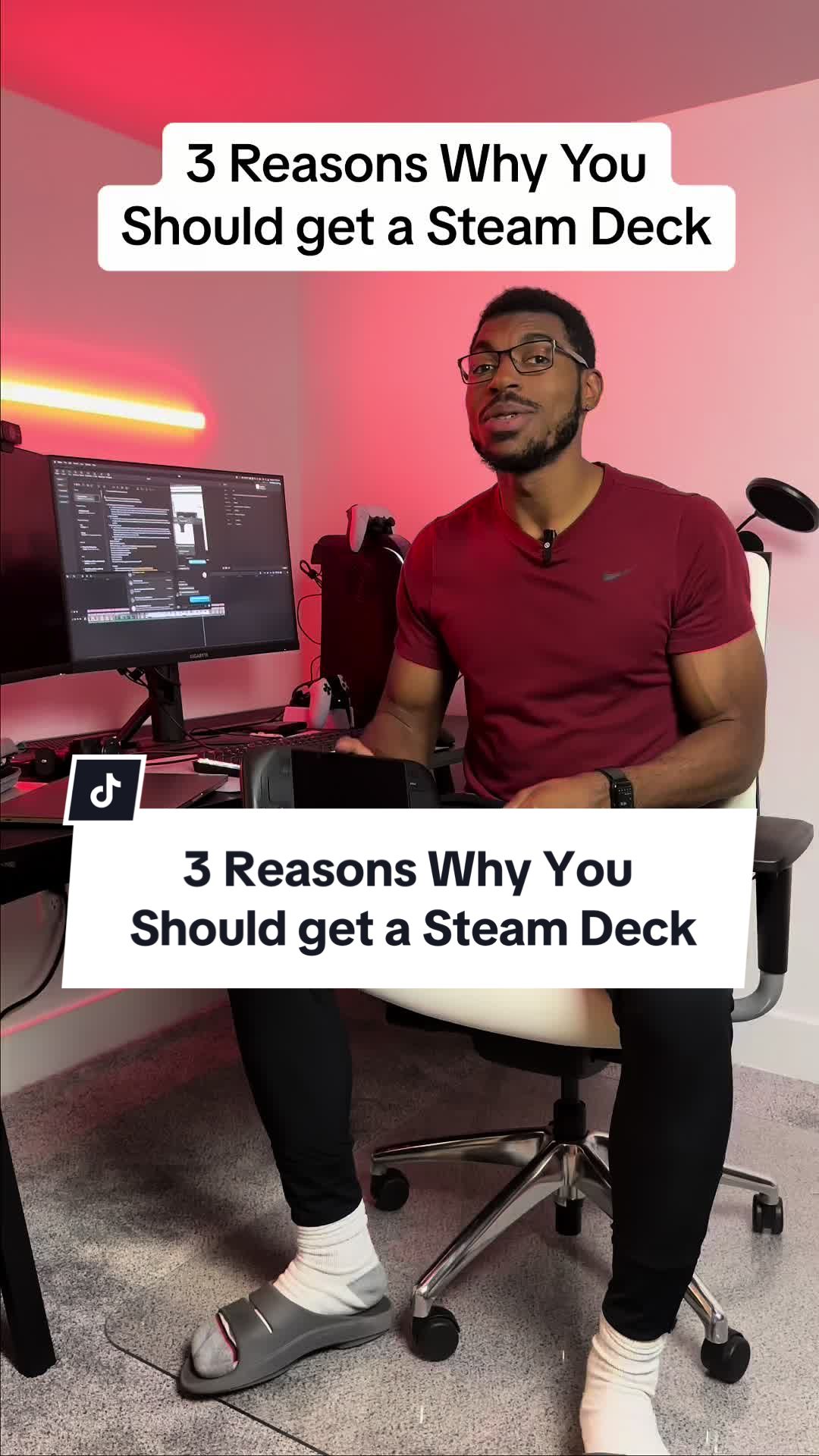I absolutely love my Steam Deck! Am i late to the party on this 😅 #steamdeck #gaming #techtok #fyp