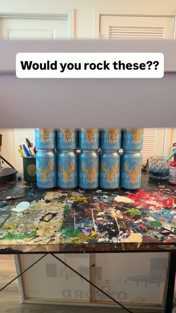 Would you rock these 1 of 1 custom shoes I made for @outlawbeer ?? #art #viral #diy #custom #shoes