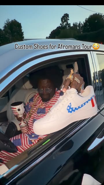 Custom shoes for @ogafroman tour #art #reels #viral #custom #shoes